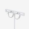 ESTELLE [Official] Women's Hoop Earrings, Platinum, 0202-3544-0019-0000
