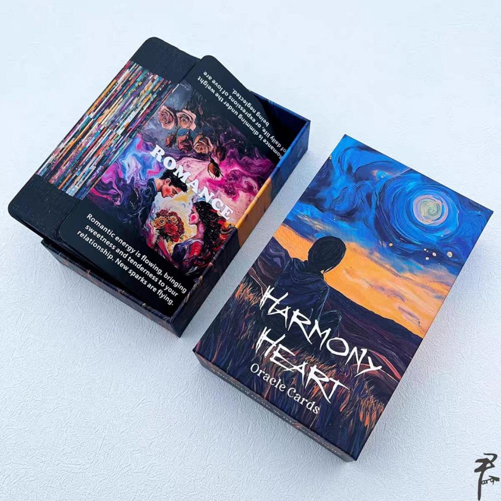 Harmony Heart Oracle Deck: 12*7cm 56 Pcs Intuitive Guidance for Personal Growth, Emotional Healing & Relationship Clarity
