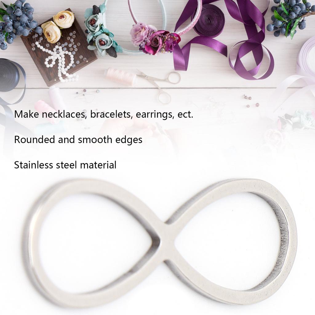 30Pcs Stainless Steel Hollow Pendant Bezel 8Shape Metal Resin Frame Jewelry Making Open Bezel