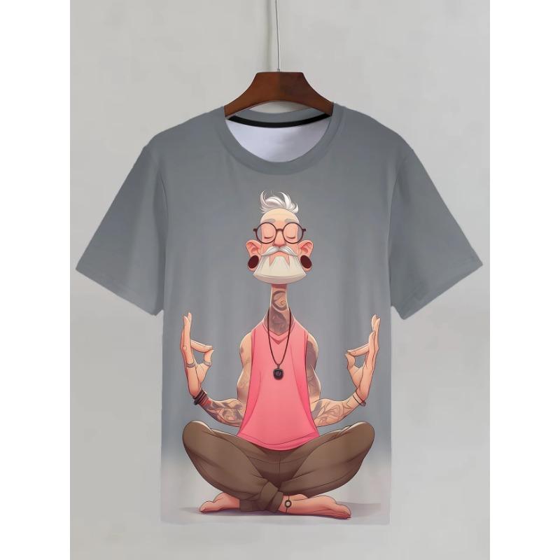 2026 Summer Funny Men's  T Shirt Graphic Abstract Stylish Classic Short Sleeve Crew Neck Tees Round Neck Tops Kids Tee