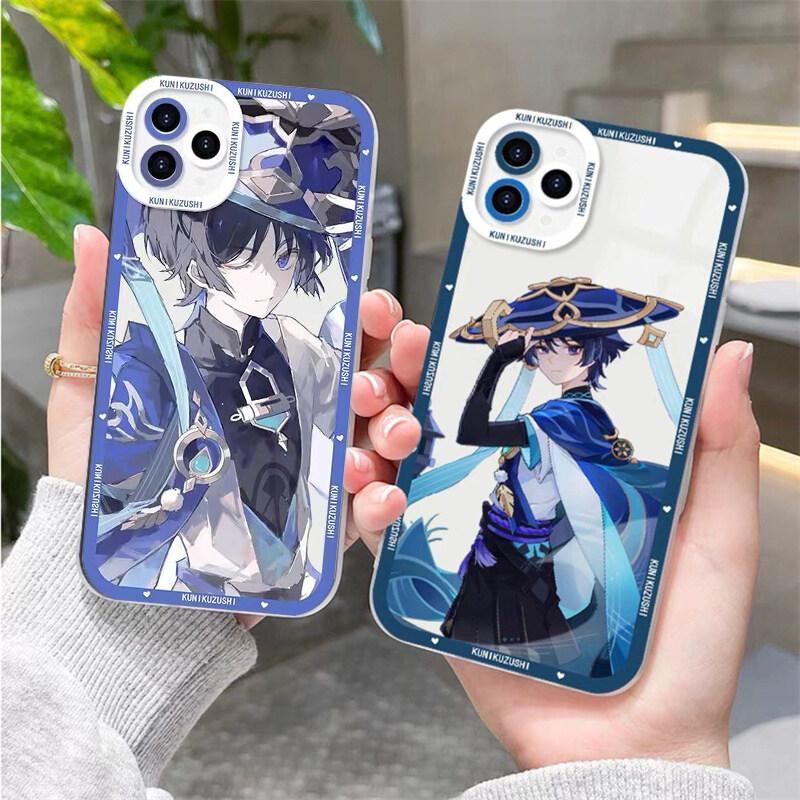 Genshin Impact Handyhülle Für Samsung S25 S24 S20 S21 S22 S23 Plus Ultra S20 S21 S23 FE A16 Wanderer Neuvillette Furina Hülle