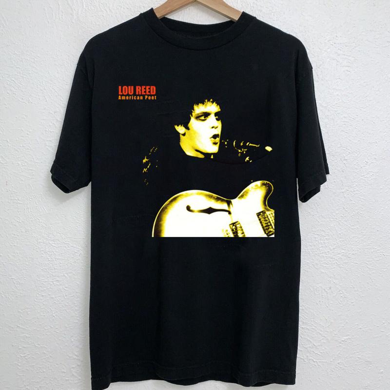 New American Poet Lou Reed Black All Size T Shirt