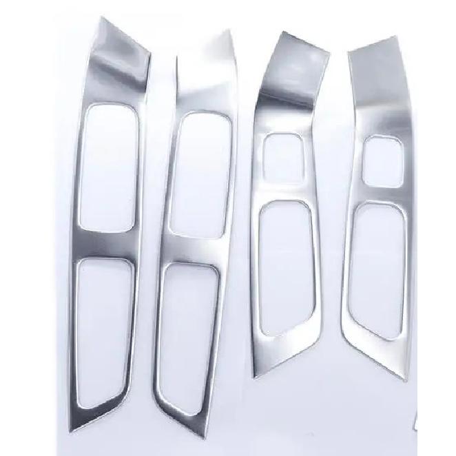 For Volvo XC60 S60 V60 Stainless Steel Inner Door Armrest Window Lift Button Cover Interior Trim 7pcs/4pcs Car Styling 2010-2017