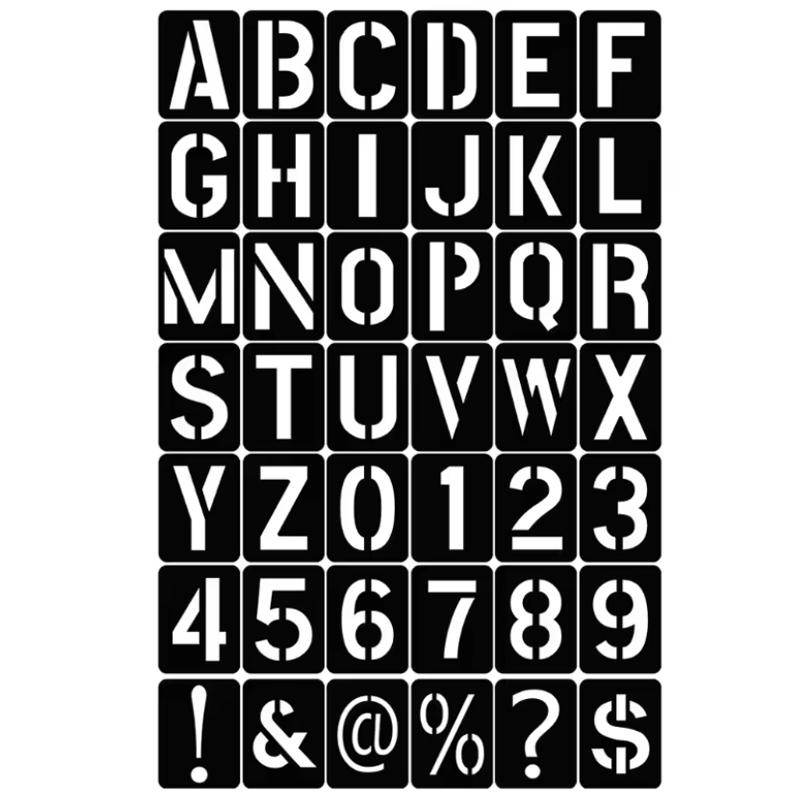 

42pcs/set DIY Craft Alphabet Stencil ,Reusable Embossing Template Alphabet Stencil ,Numbers And Letters Symbol School Supplies