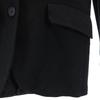 Emporio Armani Made In Italy Wool Blend Jacket 38 Black Women Used