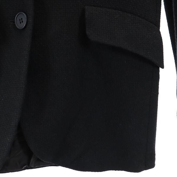 Emporio Armani Made In Italy Wool Blend Jacket 38 Black Women Used