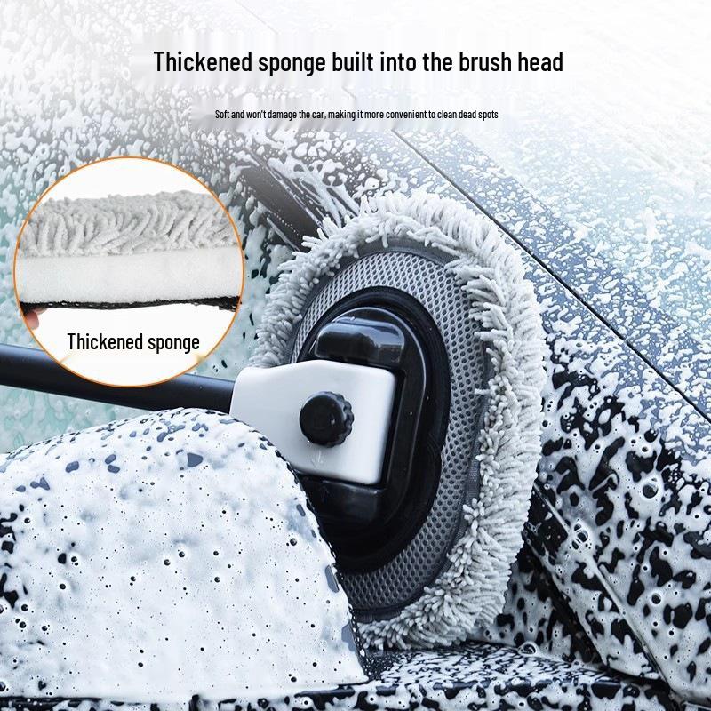 Extendable Bendable Car Wash Mop and Brush - Car-Friendly Cleaning Tool