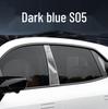 Diepblauw S05 Interieur Bescherming: Middenconsole, Navigatiescherm Glas, B-Stijl en Airconditioning Folie.