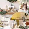 1PC Wooden Christmas Tree Tissue Holder, Desktop Three-dimensional Paper Holder, Tissue Base Napkin Holder