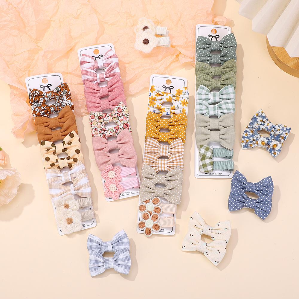 20Pcs/Lot Children's Girl Hairpins Cute Headwear Bow for Babys Scrunchie Hair Clips Kids Barrettes Headwear Hair Accessories