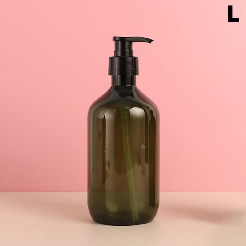 

300/500 мл коричневый прозрачный флакон дезинфицирующего средства для рук жидкий многоразовый лосьон жидкий флакон шампунь лосьон гель для душа бутылки L зелёный