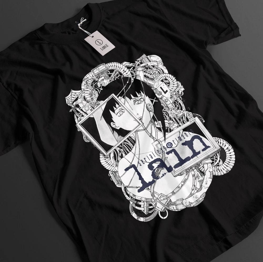 Serial ExperiUnisexts Lain Shirt Lain Iwakura Tshirt Alice TShirt Horror Anime Tee S