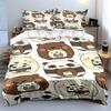 Bear and panda faces. Bedding sets Duvet cover sets Duvet covers Pillowcases(1 * Duvet Cover 2 * Pillowcases without duvet insert)