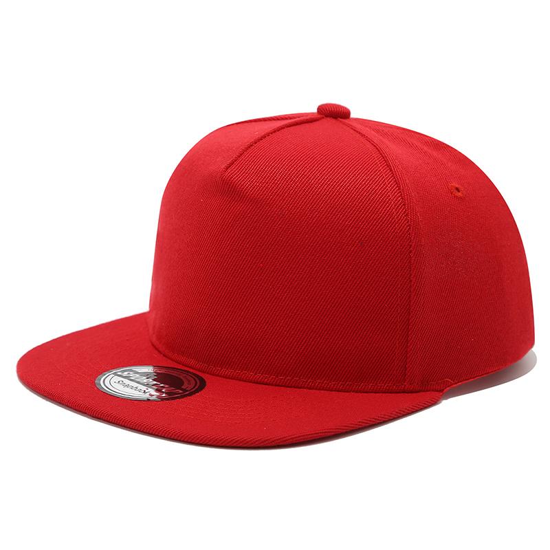 Street Style 6 Panel Fashion Baseball Cap Custom Logo Hip Hop Snapback Trucker Hat One Size красный