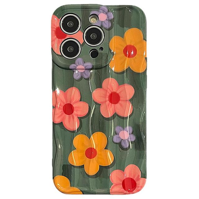 

Маленький цветочный модный волнистый дизайн чехол для телефона для Iphone 14 Pro Max 13 11 12 14 Plus задняя крышка Капа For iPhone 14Pro Max