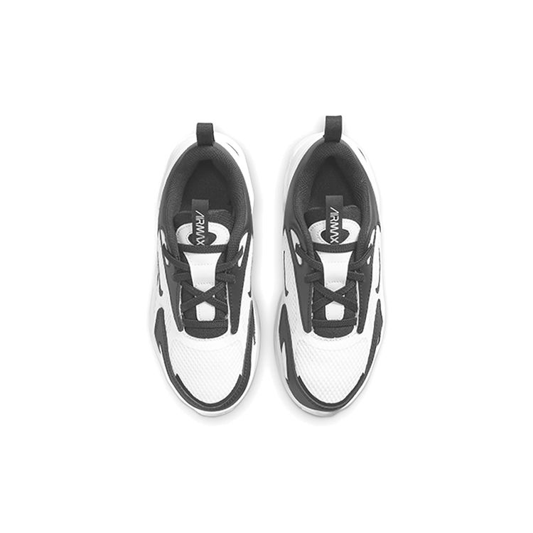 Nike Air Max Bolt CW1627-102 Kids' White Black Air Cushion Running Shoes