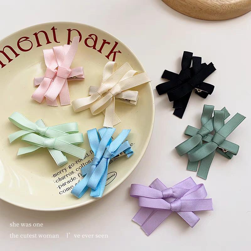 Süße Schleifen-Haarspange für Frauen & Babys - Entenschnabel-Haarnadel für seitliche Ponyfransen