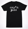 Cap’n Jazz T-Shirt Ink Stamp Logo Emo Indie Punk Rock Midwest Band Tee
