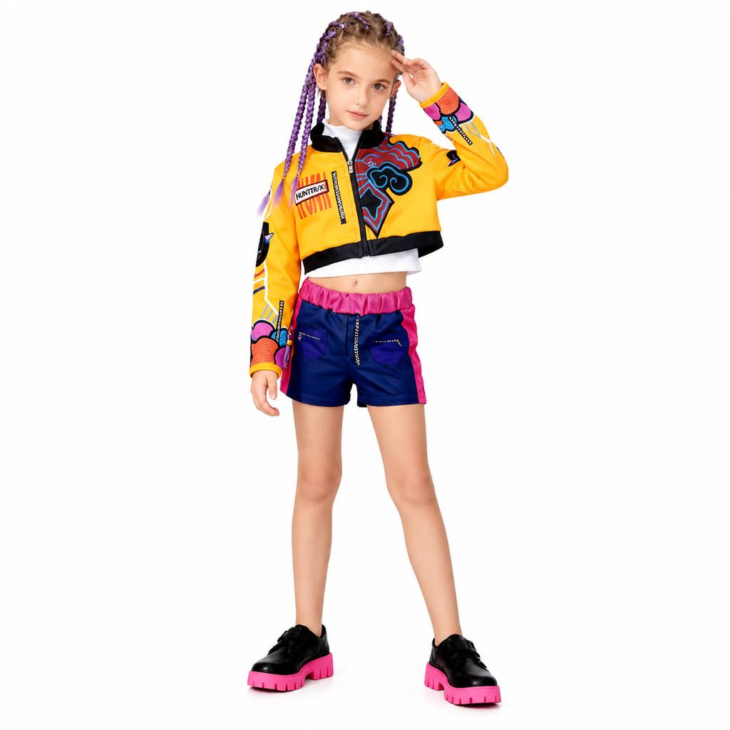 Girls' KPop Demon Hunters Rumi Cosplay Costume Set