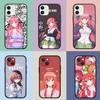 Nakano Ichika Miku Itsuki Nino Yotsuba Soft Phone Cover for Apple iPhone 15 14 Plus 13 12 Mini Pro Max XR + 13Pro 14+ 15+ Case