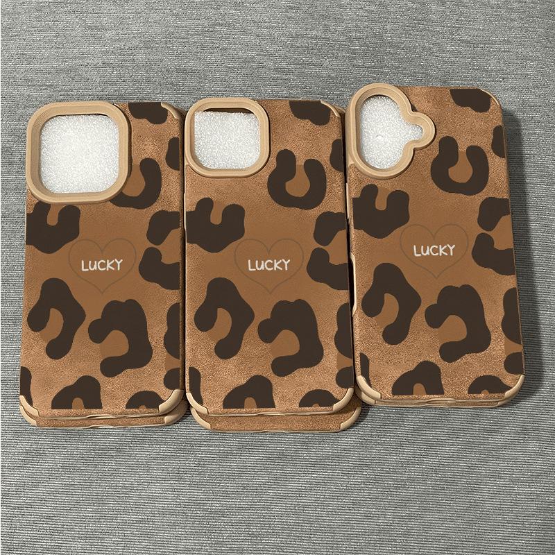 Retro Leopard Print for Apple 16 PROMAX Mobile Phone Case for IPhone 15 Trendy Style 13 Fur 14 Maillard 12 Soft