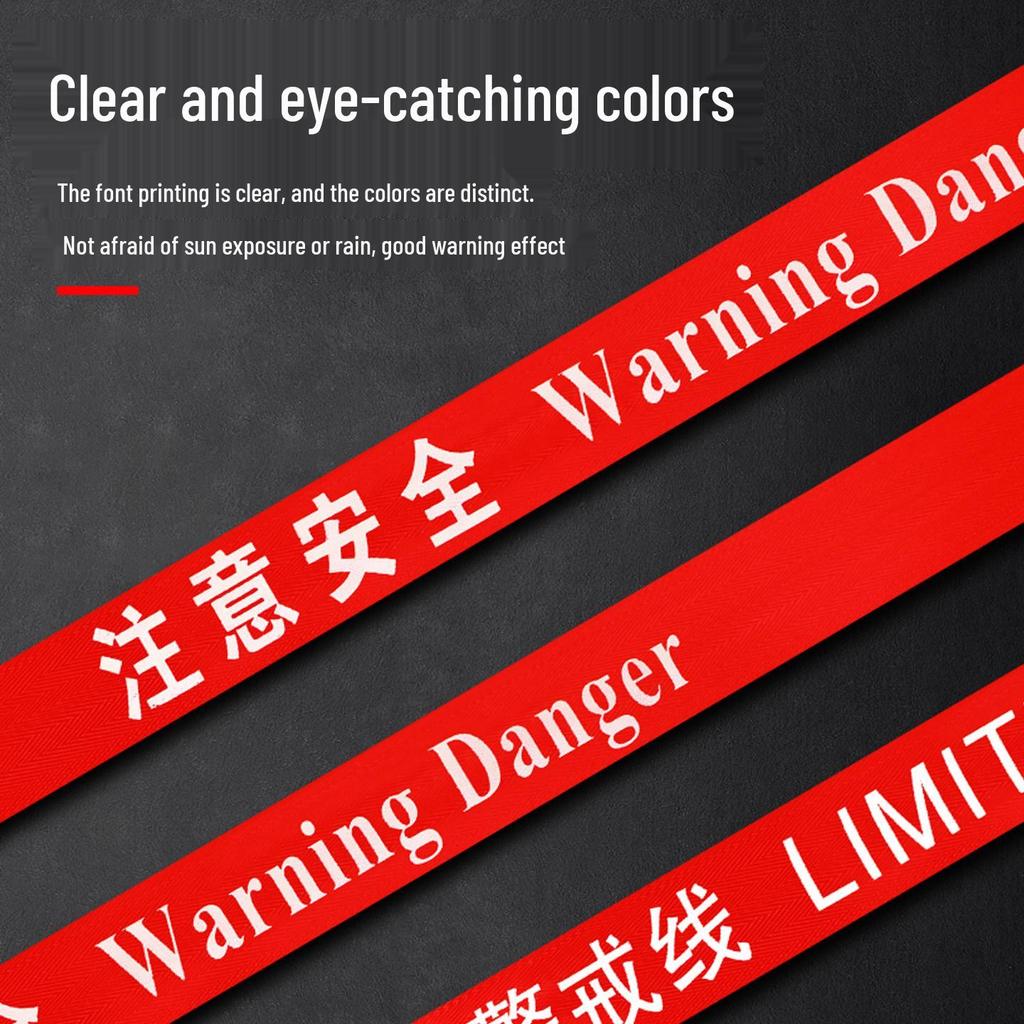 Handheld Retractable Construction Safety Tape: No Entry Isolation Belt