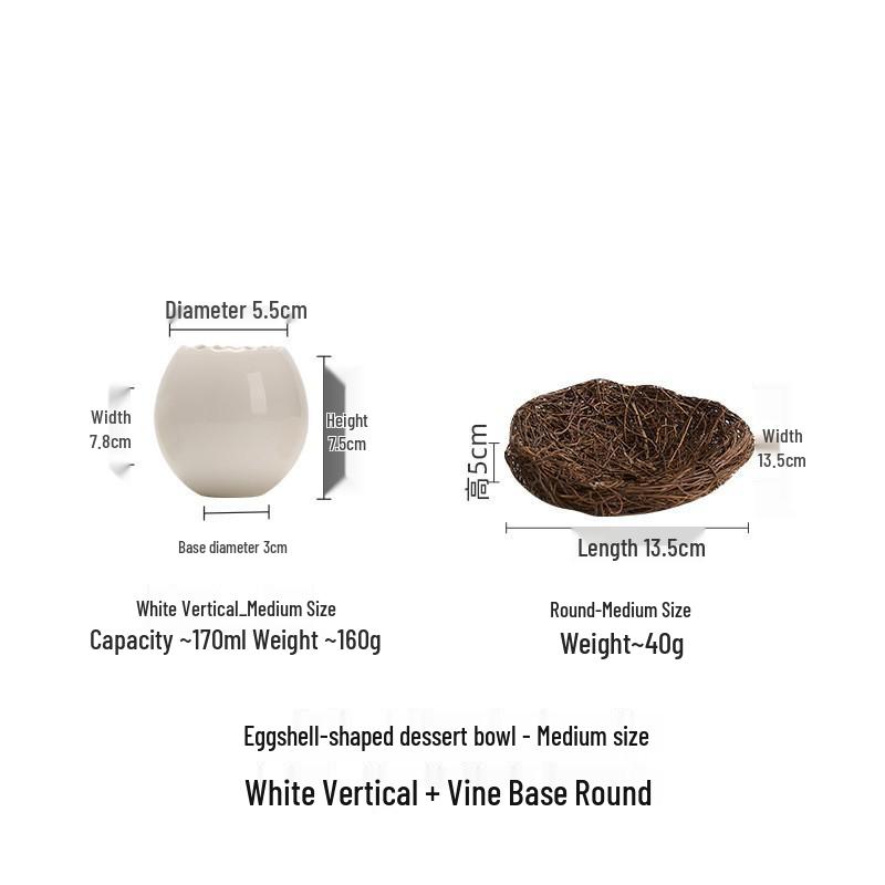 Ciotola da Dessert in Ceramica a Forma di Struzzo per Cucina e Sala da Pranzo