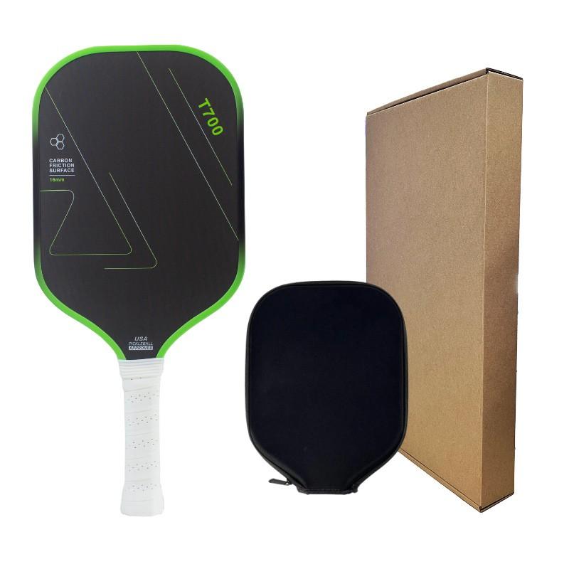 Carbon Fiber Pickleball Paddle T700 Textured Matte Finish Pro Performance Outdoor Sport Racket