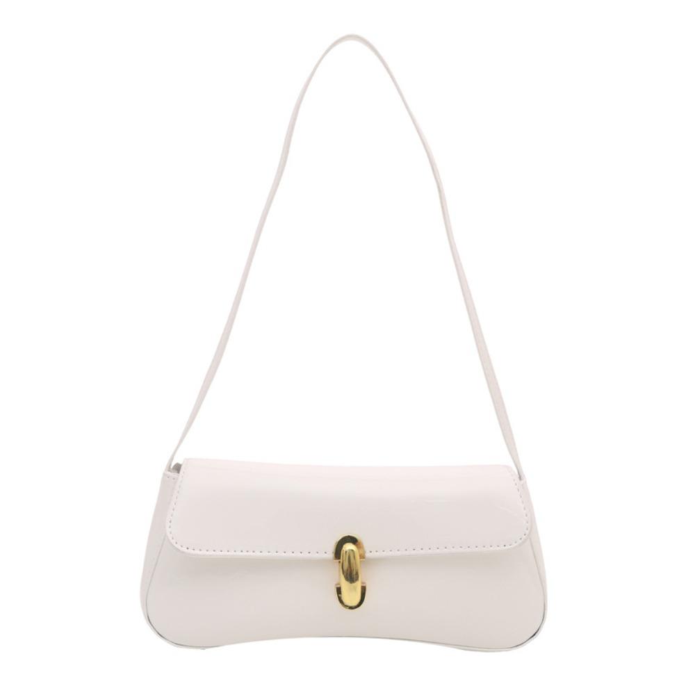 PU Vintage Underarm Bag Flap Decor Handbag New Tote Bag  Party