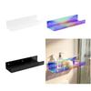 Floating Shelf Set of 2 for Bathroom and Bedroom Wall Use, Acrylic Storage Shelves with Open Access Form for Daily Use