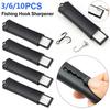 3-10PCS Portable Fishing Hook Hone Sharpening Tool 85mm Compact Hook Point Sharpener Grinding Tackle Sharpening Stone Fish Tool
