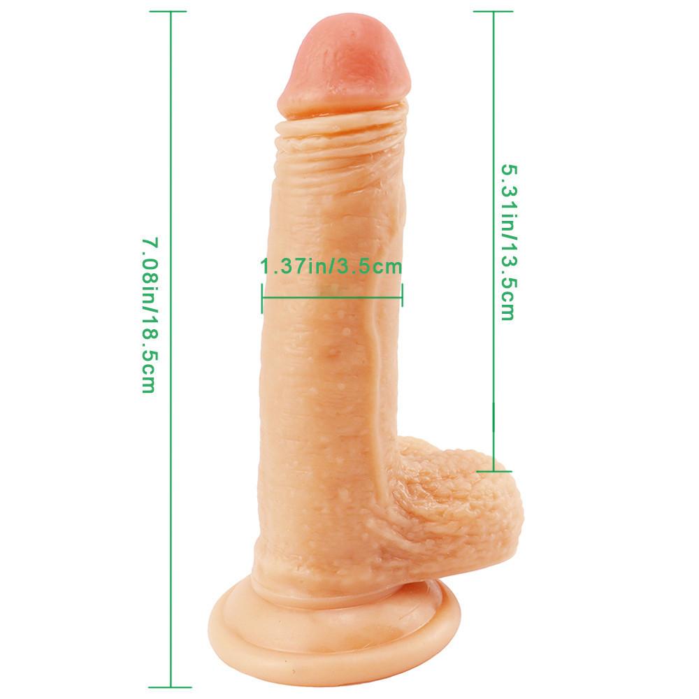 MoDi Senzație de piele Dildo realist material moale Penis mare uriaș cu ventuză Jucării sexuale pentru femeie Strapon Masturbare feminină