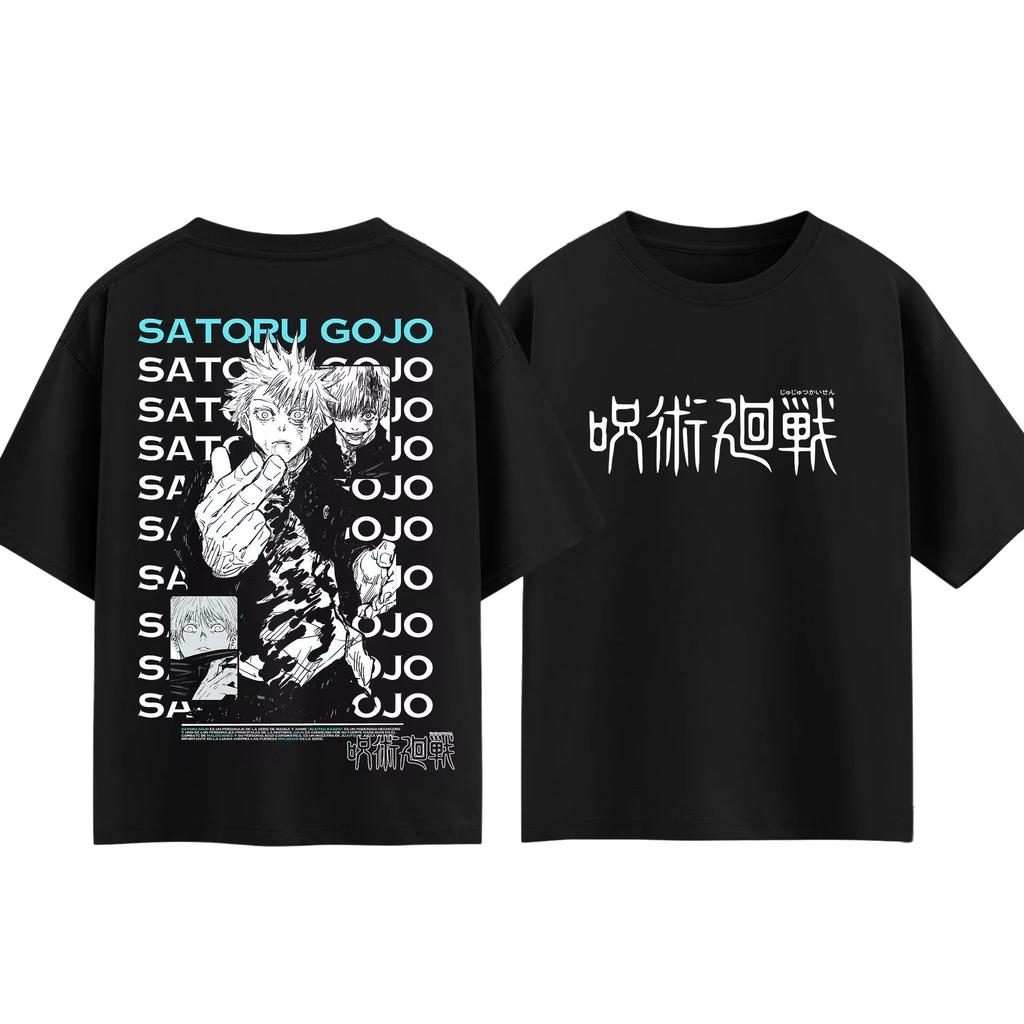 Jujutsu Kaisen Satoru Gojo T-Shirt, Unisex Summer Cotton Y2K Style Apparel, Fashion Short Sleeve Top for Anime Fans