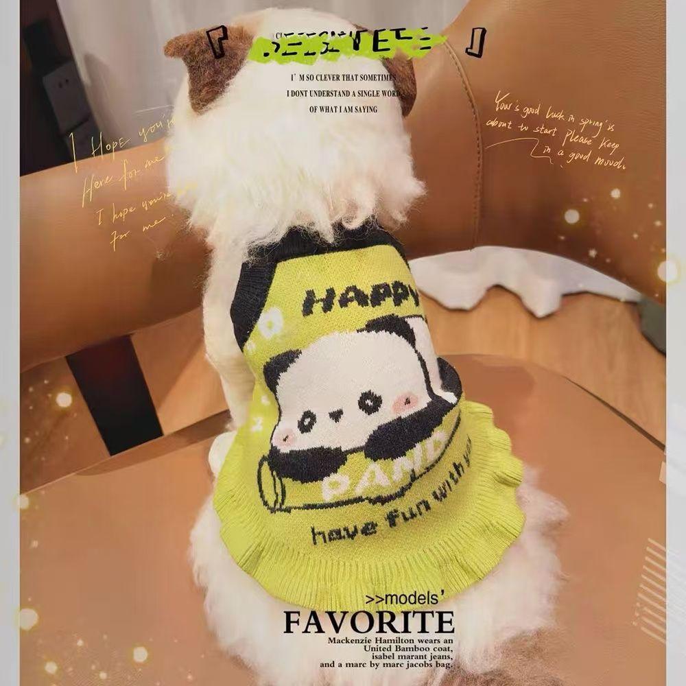 Pet clothes dog sweater Maltese Schnauzer puppy small dog cat autumn and winter clothing cute knitted versatile