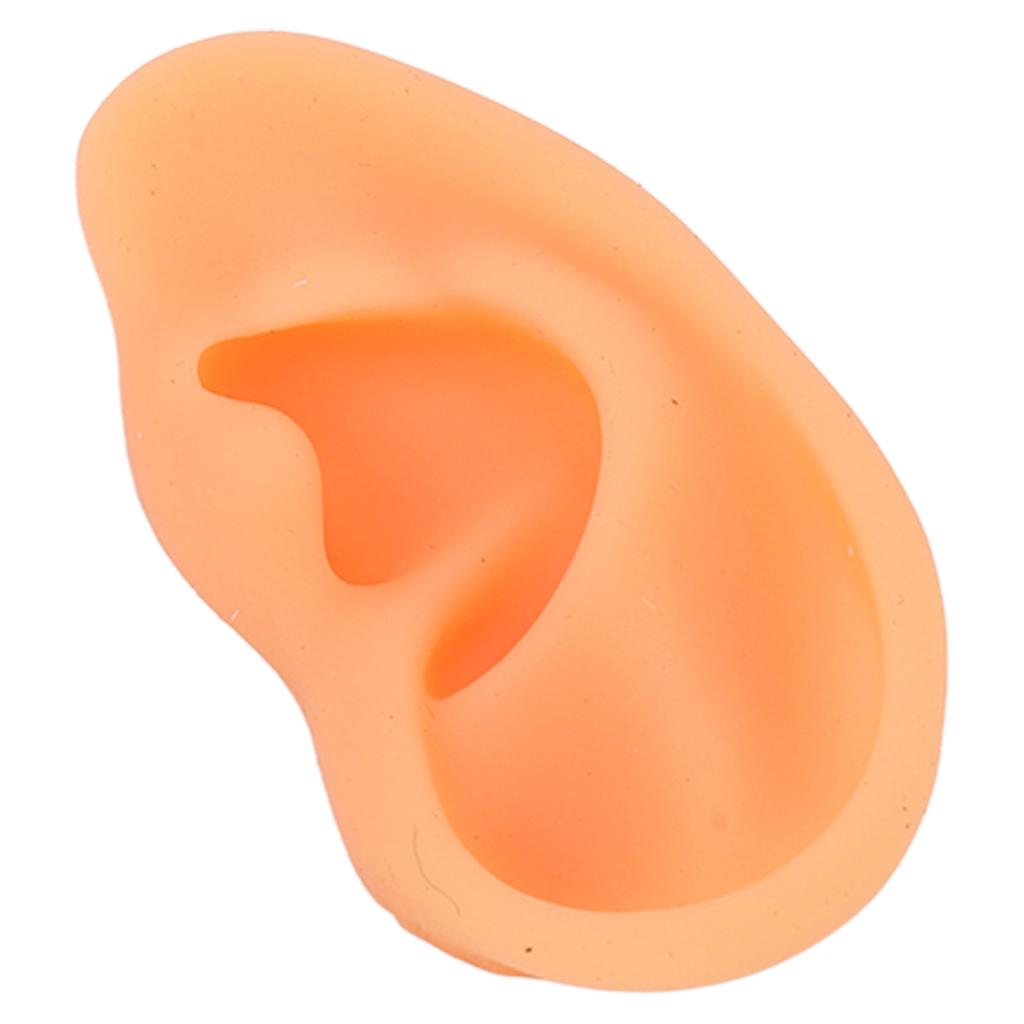 Model Ucha Symulacja Miękki Silikon Profesjonalna Forma Ekspozycyjna Ucha do Kolczyków Aparatów Słuchowych Prawy