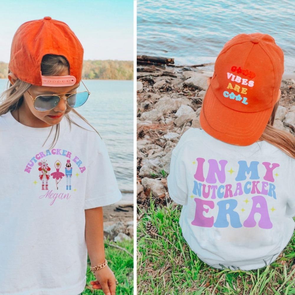 Nutcracker Christmas Casual Sweatshirt in My Nutcracker Era Shirt Nutcracker Ballet Kids Shirt Children Girl Cotton Short Sleeve 110