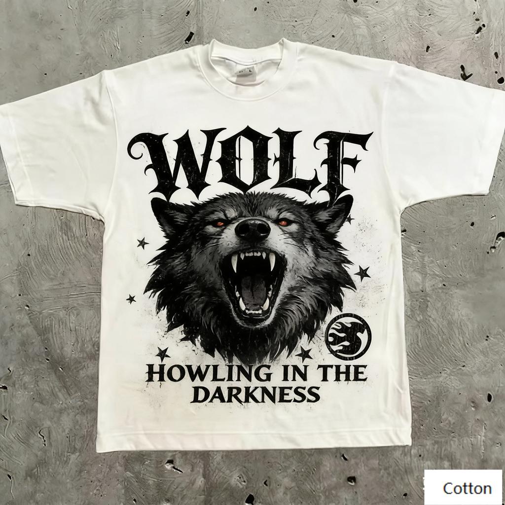 Vintage Mystical Dark Art Unisex Cotton TShirt with Retro Moon DARK MOON AND COLD NIGHT Print Retro Streetwear Tee