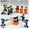 12-piece modern city police mini character building blocks eapons tactical characters military action children's mini toys
