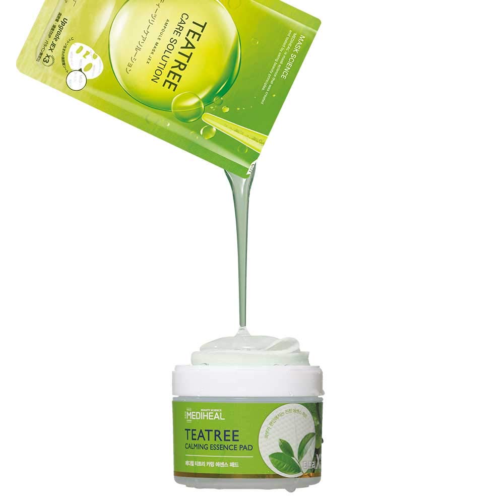 MEDIHEAL Tea Tree Beroligende Essens Pads 50 stk [Ekte] (x 1)