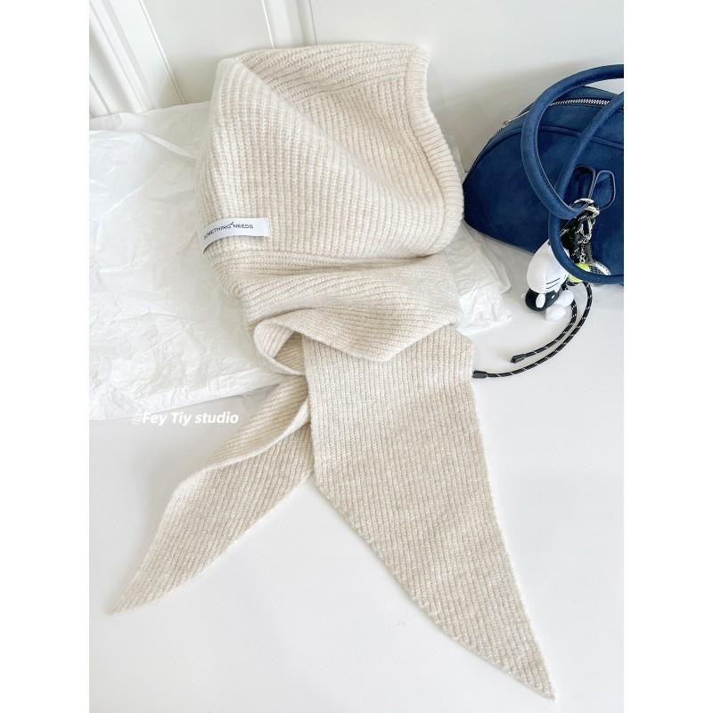 Womens Winter Knit Hat Scarf Set Warm Ear Protection Beanie Large Head Size