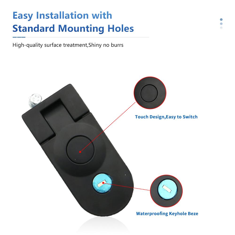 For Southco C5 Compression Latch Zinc Alloy Electric Equipment Push Button Trigger with Key Unlock Sealed Lever Latches