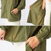 Ocean Pacific Nylon Lightweight Rash UV Khaki Parka, Outerwear, Guard, Protection, Oversized,