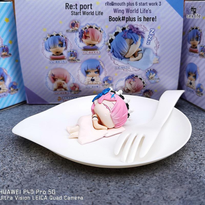 Re:Zero Isekai Sleepwear Rem & Ram Boxed Egg Figure (6 Types) - Arcade Prize Model