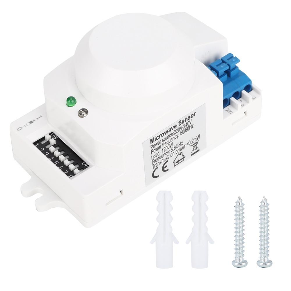 SK-600 model Radar Sensor 220-240V Induction Switch Motion Detector  Access control белый