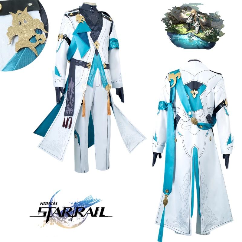 Star Rail Honkai Luocha Cosplay Ancient Costume Halloween Party Outfit Boy Fans