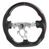 Volante per Nissan 370Z 2008-2020, Volante in Fibra di Carbonio a Forma di D con Fondo Piatto, Impugnatura in Pelle con Texture Antiscivolo e Cuciture Precise,