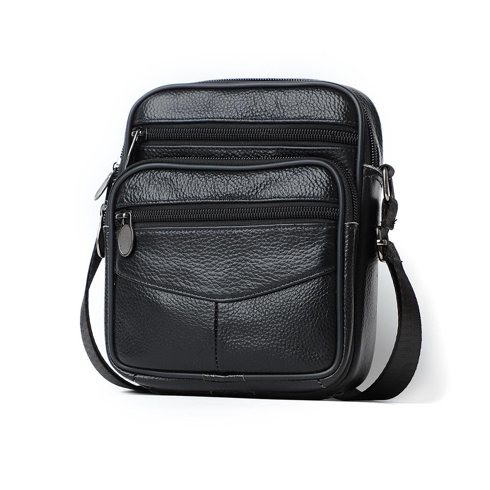 Klasyczna męska torba na ramię z prawdziwej skóry do codziennych dojazdów do pracy