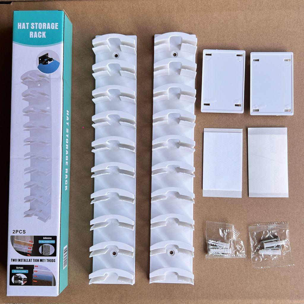 Wall-mounted Punch-free Hat Organizer for Baseball Caps