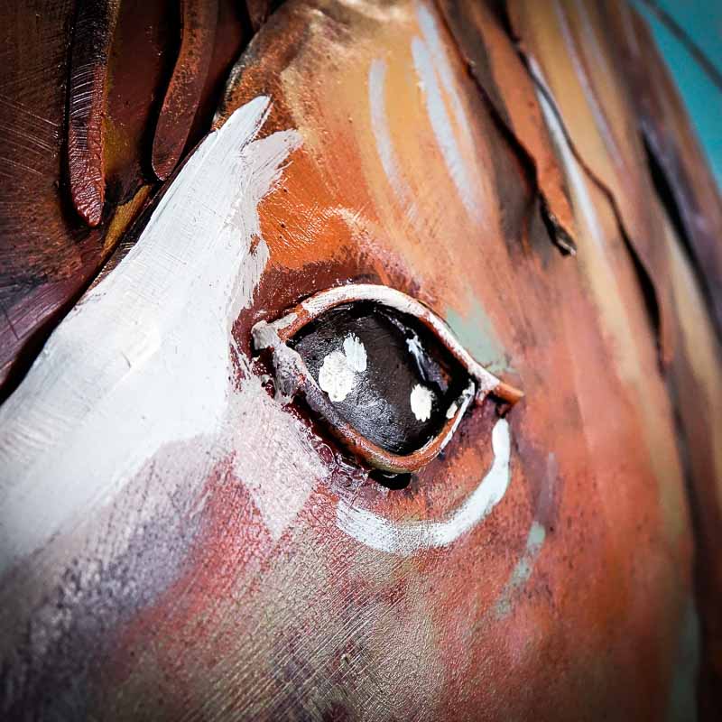3D Metal Picture LOFT NATURE HORSES 100x70