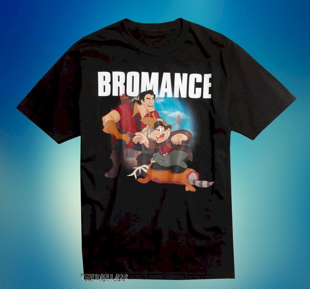 New Disney Beauty And The Beast Gaston Bromance Mens Classic Vintage Unisex T-Shirt S